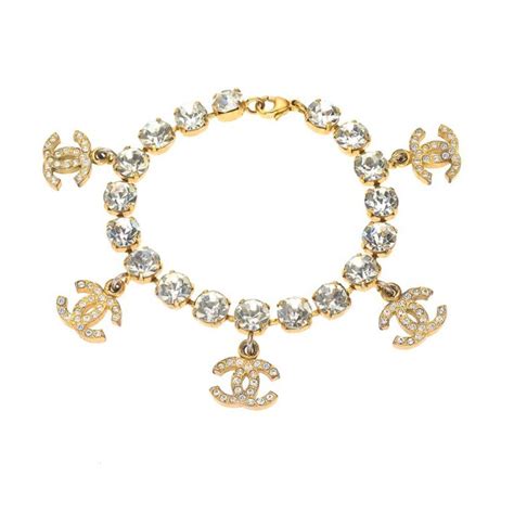 coco chanel rhinestone bracelet|Chanel charm bracelet price.